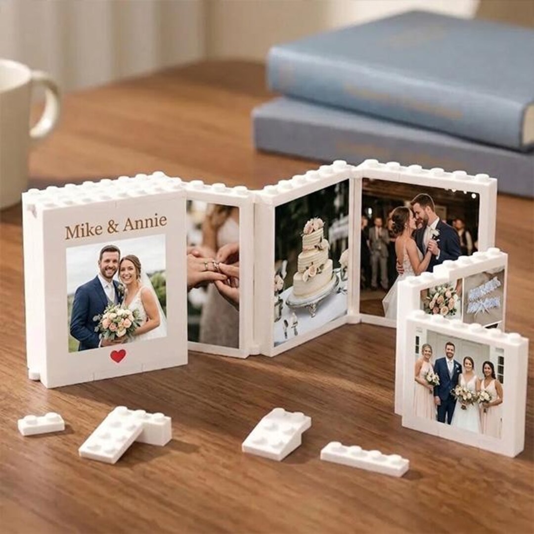 Personalized Folding Building Block Photo Block.couple Photo Mini Album ...