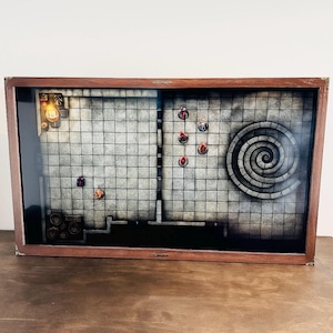 Bewegliche DND/RPG Digital TV Hülle. Virtuelles Table Top Gaming Board