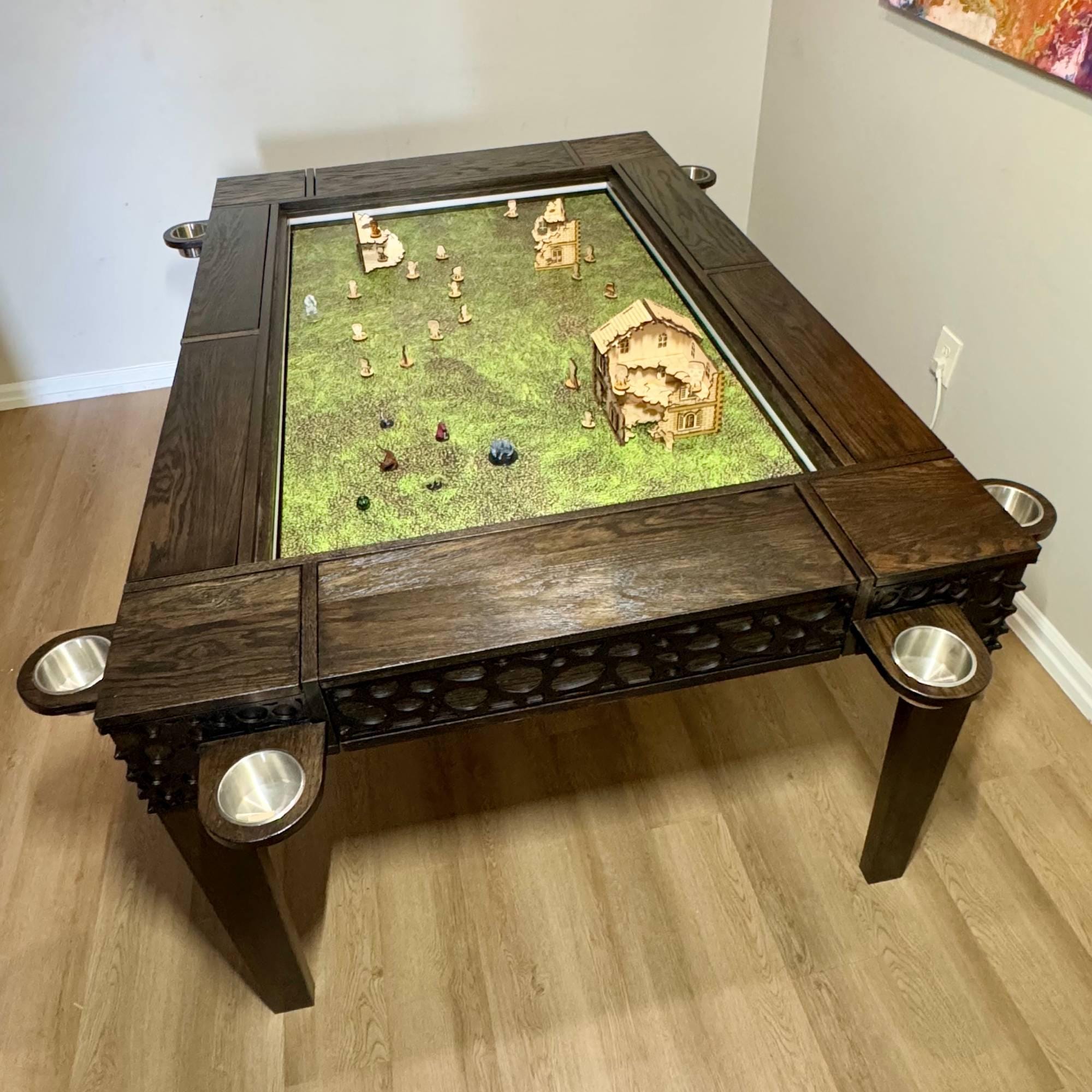 Multifunctional Gaming Dining Table, Digital Screen With Storage