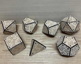 Dnd Dice Set: Polyhedral Dice SVG DXF Files (Digital File)