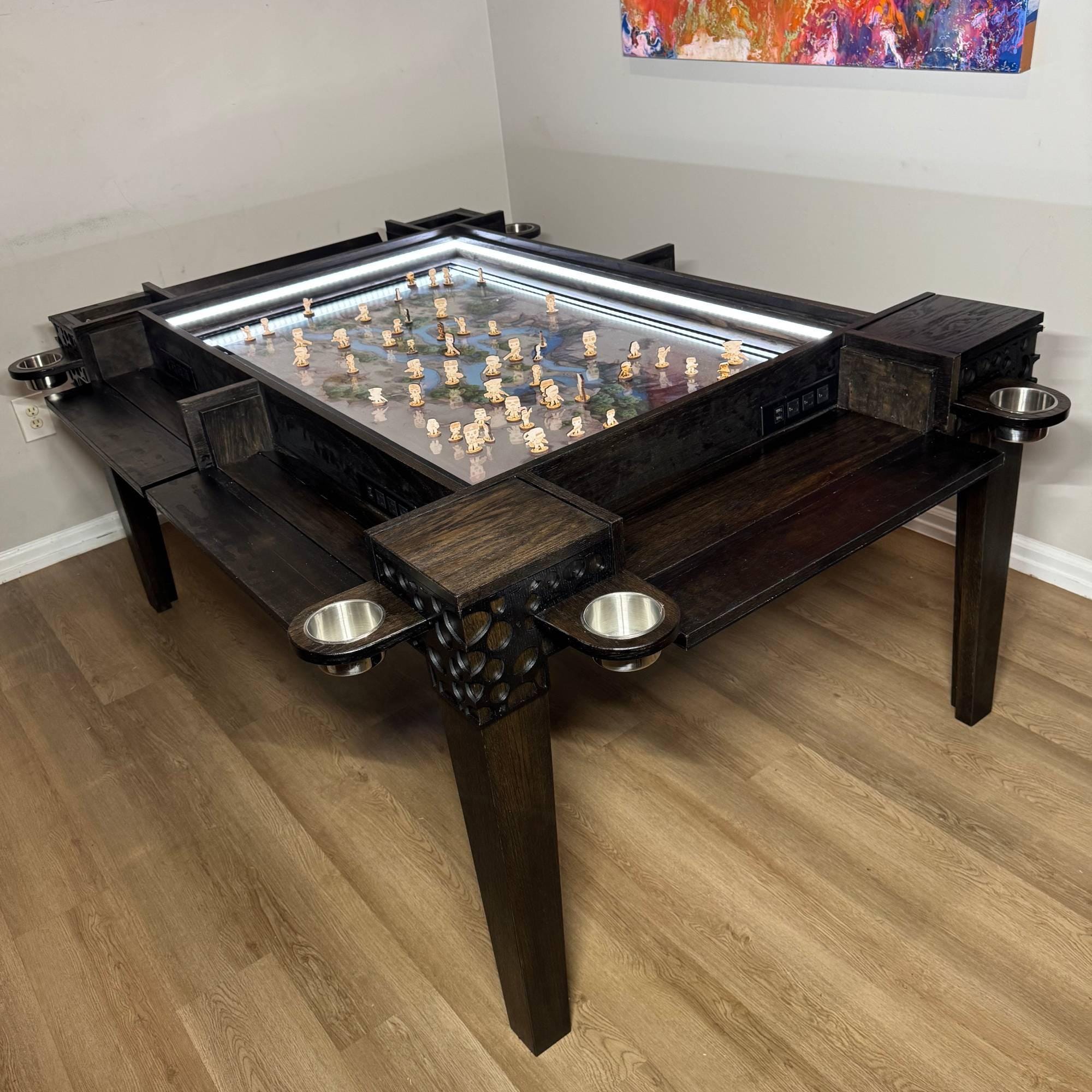 Multifunctional Gaming Dining Table, Digital Screen With Storage