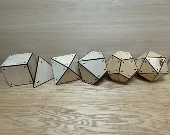 Dnd Dice Set: Polyhedral Dice DXF Files (Digital File)