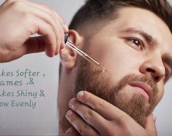 Beard & Mustache Oil ALL NATURAL | Beard Moisturizer | Men’s Grooming Oil | Beard Softener | Handmade by ELEMENTS