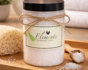 Natural Bath Salts | Dye Free Bath Soak | Handmade Spa Salts for Relaxation by ELEMENTS