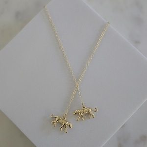 Long Gold Chain Earrings with Leopard Pendants, Stylish Gift for Her