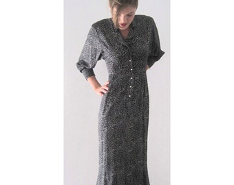 Vintage Nicole Miller Dress – Abstract Print Rayon, Size 4