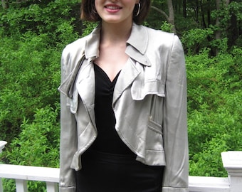 VINTAGE STELLA MCCARTNEY Silk Moto jacket from BasiaDesigns' Private Collection