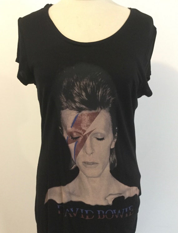 Upcycled Vintage David Bowie t shirt size XXL - 4… - image 1