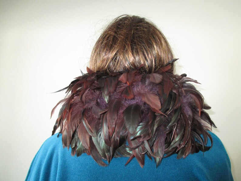Basia's Fleece and Feathers Boa Scarf FREE US Shipping Etsy