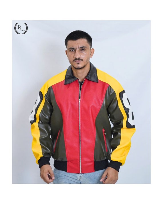 8 Ball Pool Billiard Leather Bomber Jacket 90s Michael Hoban 8 Ball Pool Billiard Leather Bomber Jacket 90s Michael Hoban