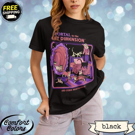 Halloween Cat Shirt Creepy Vintage Comic Horror