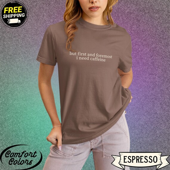 Matcha Coffee Lover Shirt Funny Caffeine Quote Minimalist Tee