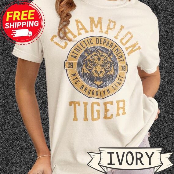 1978 Vintage-Inspired Champion Tiger Graphic Tee