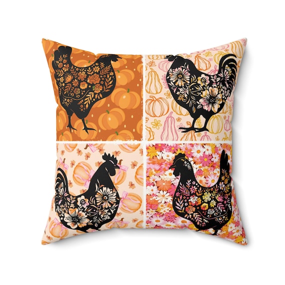 Rustic Farmhouse Fall Faux Suede Pillow W/ Case