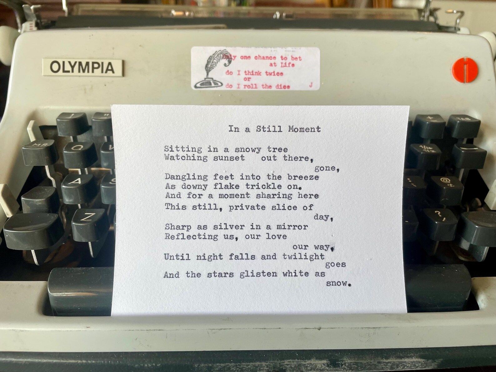 Typewritten Label Custom, Typewritten Poetry - Etsy