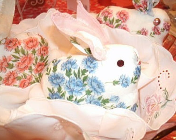 Bunny Rabbit Made From Handkerchief - Etsy