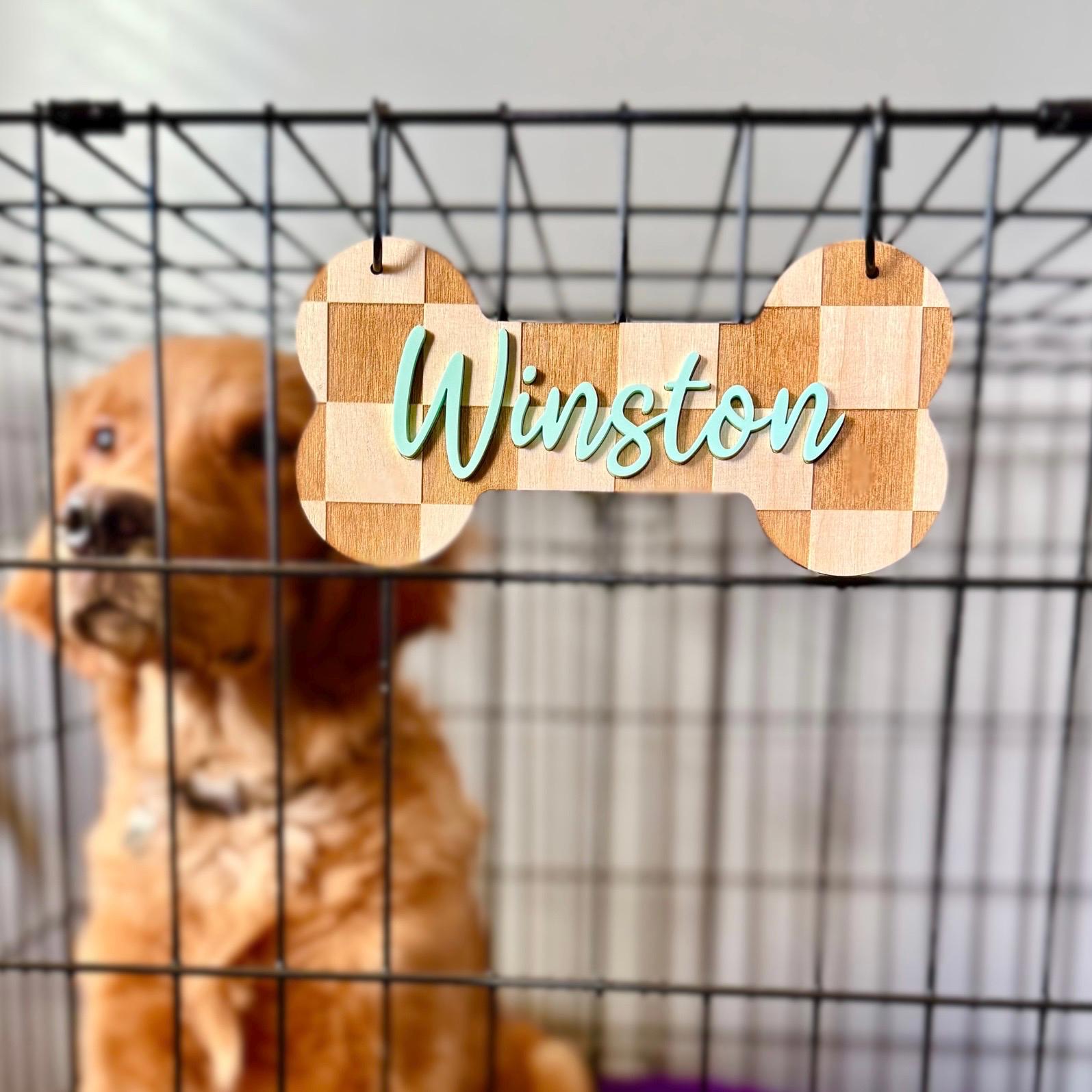 Dog Crate Name Tag