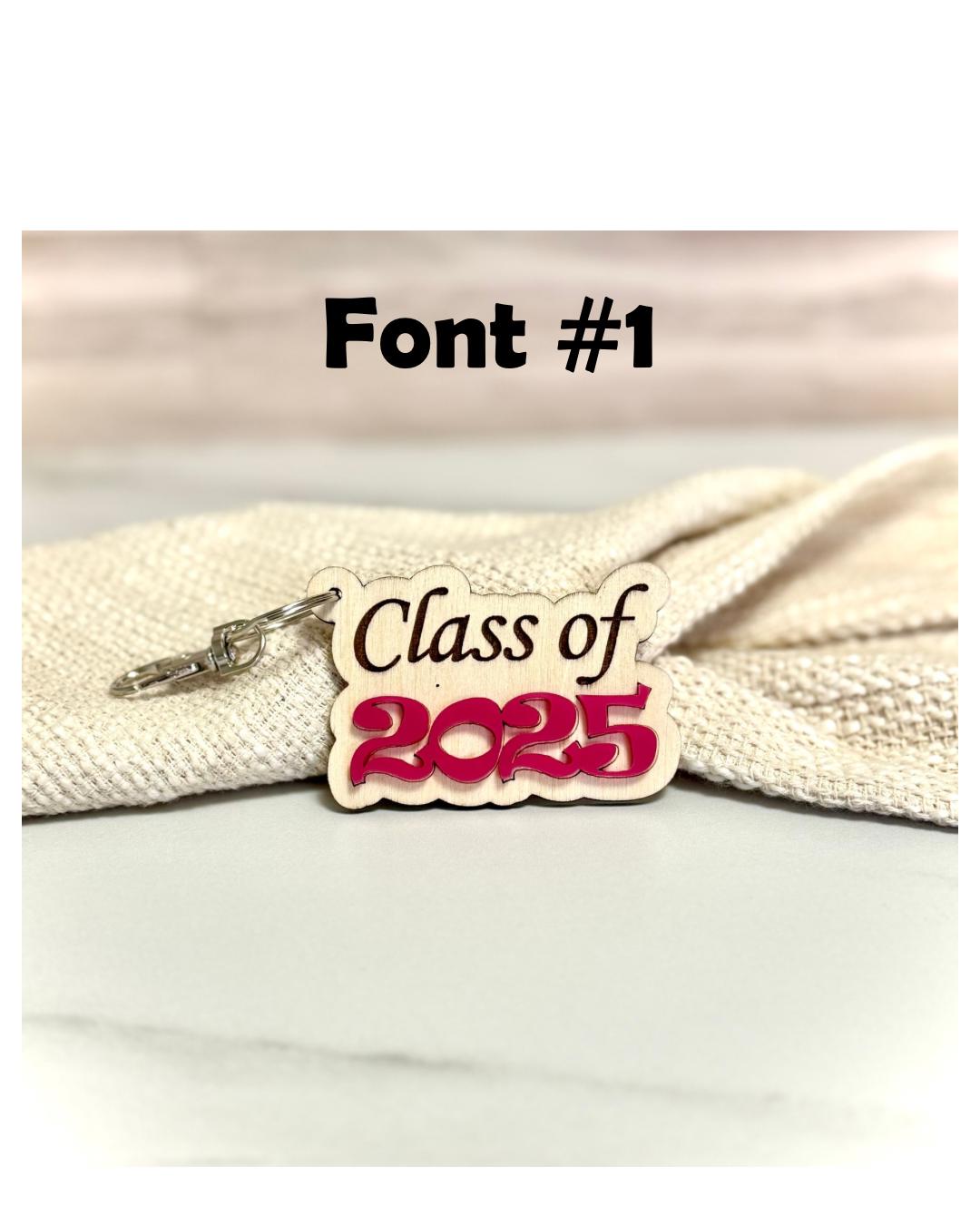 Class of 2025 Graduation Keychain Custom Senior Gift Personalized ...