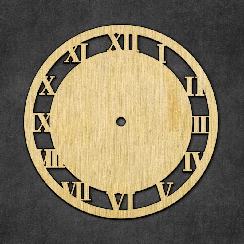Wooden Wall Clock Numbers Bundle Laser Cut SVG File, Decorative Wall ...