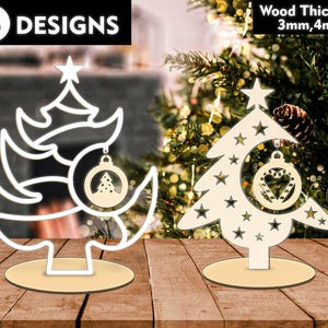 Christmas Tree Decor, SVG files for laser cutting Christmas Tree SVG, Christmas decoration Laser Cut, Christmas Ornaments, Instant Download