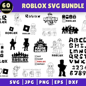 Pacote Roblox Svg, Robô Svg, Arquivos de jogos Svg para Cricut, Roblox Png, Roblox Boy Svg, Aniversário Svg, Fonte Roblox, Roblox Clipart, Svg, Png.