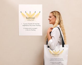 Knitterati Tragetasche