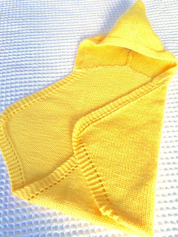 KNITTING PATTERN Baby Blanket Hooded Newborn Baby Wrap Etsy