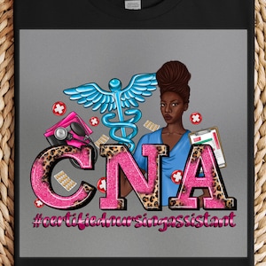 CNA Nurse DTF Transfer: Medical Worker Shirt Design, Ready To Press