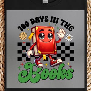 Book Character DTF Transfer: Fun Reading Iron-On Design