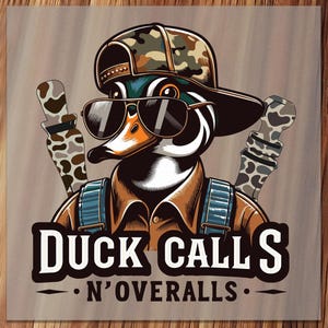 Camo Duck Hunting DTF Transfer: Bold Design for Shirts