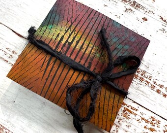 Handmade Art Journal: Vintage Paper Sketchbook (4x4.5")