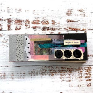 2.5in x 8in • Junk Art Journal, Art Journal, Handmade Book, Junk Journal, Sketchbook, Ephemera