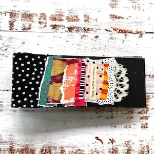 3in x 8in • Junk Art Journal, Art Journal, Handmade Book, Junk Journal, Sketchbook, Ephemera