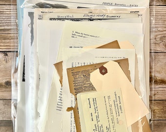 Junk Journal, Art Journaling Ephemera, Various Papers, assorted