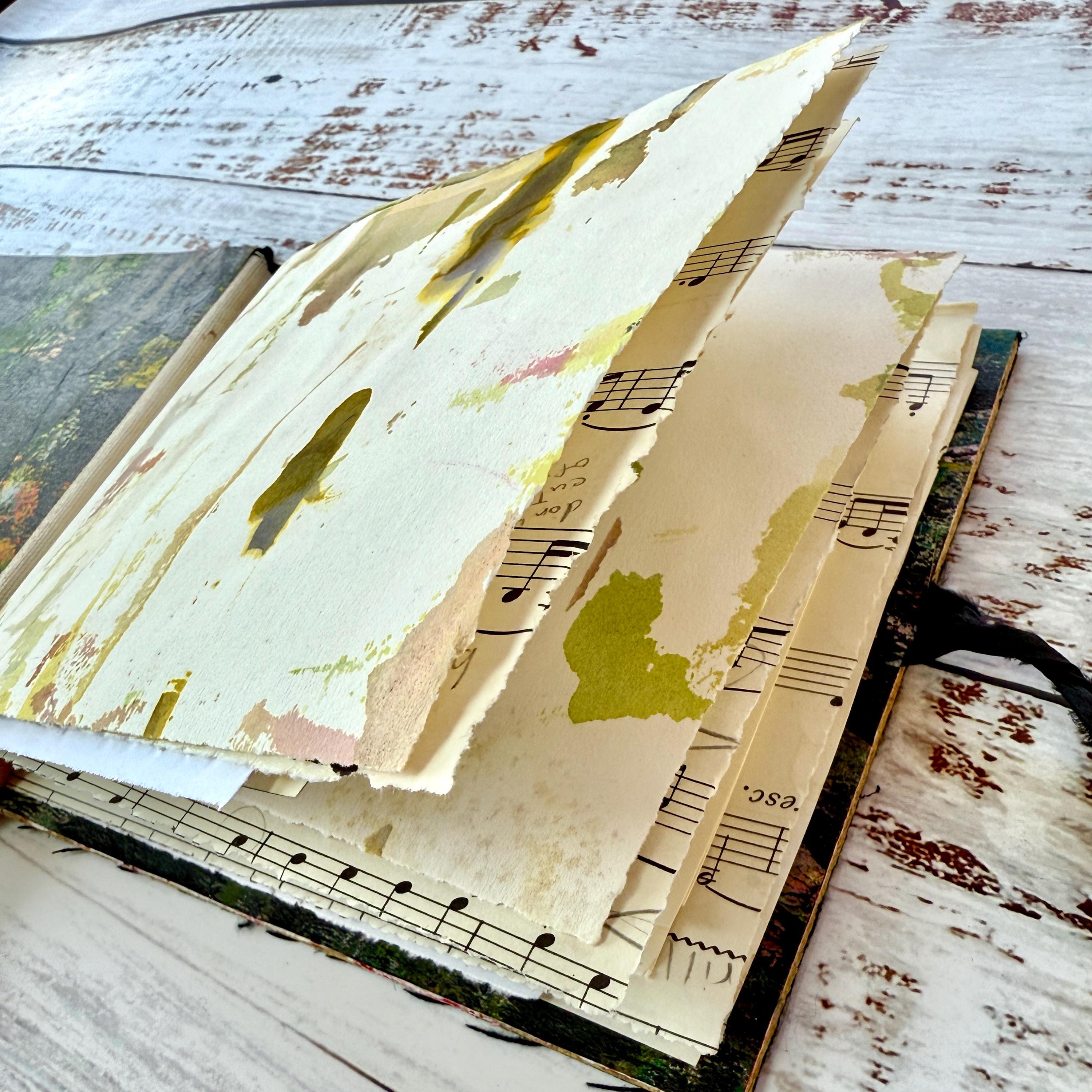 6in X 7in • Junk Art Journal, Art Journal, Handmade Book