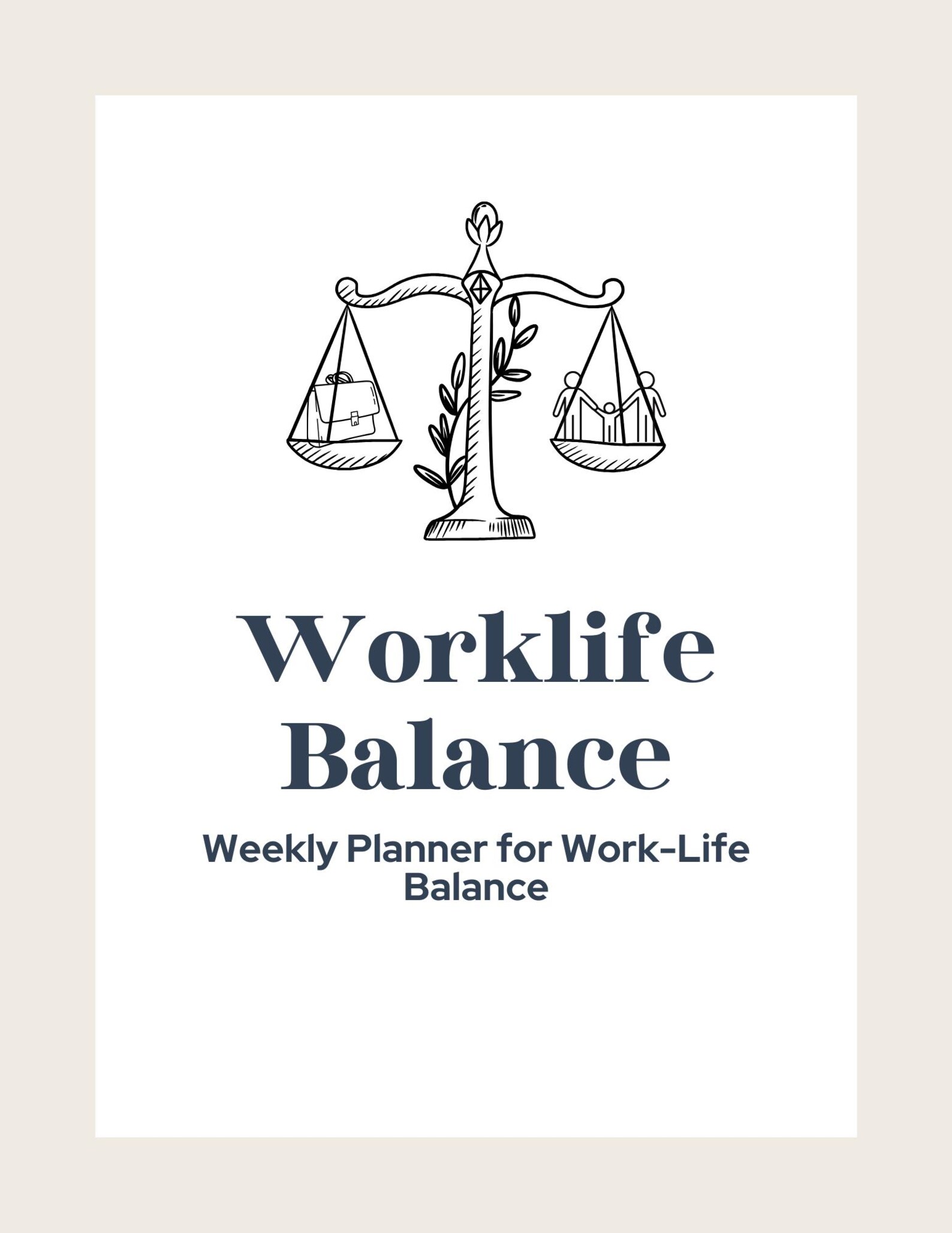 Work-life Balance Worksheet - Etsy