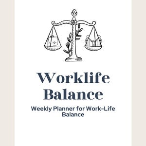 Work-life Balance Worksheet - Etsy