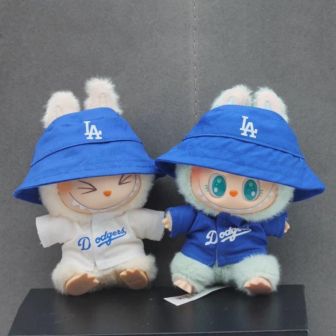 Los Angeles Dodgers 着せ替え　17番　らぶぶ　縫い服　野球 ラブブ ユニフォーム 17 着せ替え ぬい服 ドジャース Dodgers