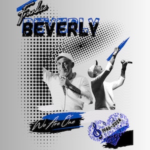 Frankie Beverly design for t-shirt, tumblers, hats and more
