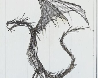 Dragon Winged Dragon Handmade with Nails by One of a Kind