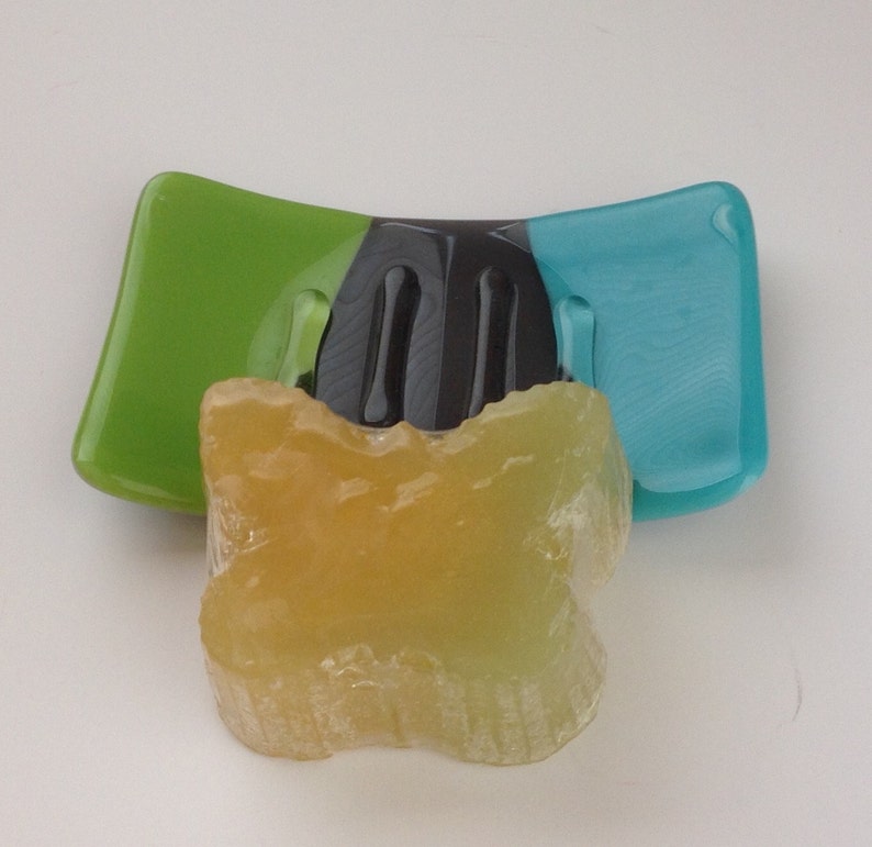 Fused Glass Soap Dish Etsy