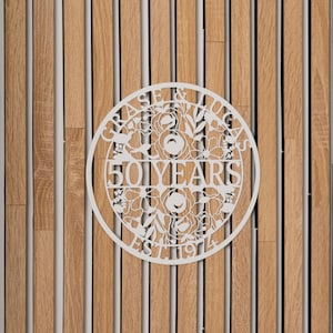 Personalized Wedding Sign, Last Name Established Sign, Family Name Sign, Metal Sign Custom, Anniversary Couple Gift Personalized Sign