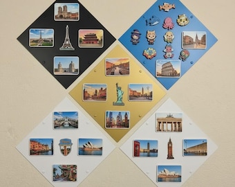 Magnettafel für Reisemagnete, modulares Wanddisplay für Souvenirsammlungen