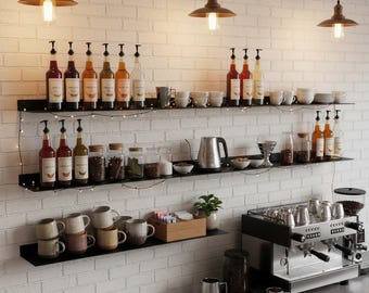 Kaffee Bar Metall Regale