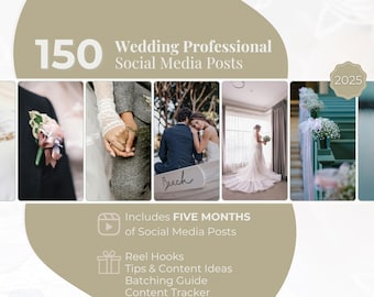 Wedding Professional Social Media Posts | Templates for Stylists, Vendors, Florists | Wedding Marketing | Wedding Pinterest | Wed Aesthetic