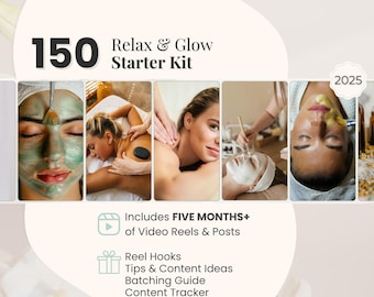 150 Spa Templates for Brands and Wellness Creators, Holistic Branding Kit, Spa Posting, Mindfulness Posting, Skincare, Massage Therapist