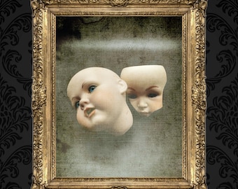 Creepy Doll Art Photo Prints, dark, antique, and vintage doll posters