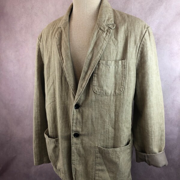 Mens Linen Jacket Etsy