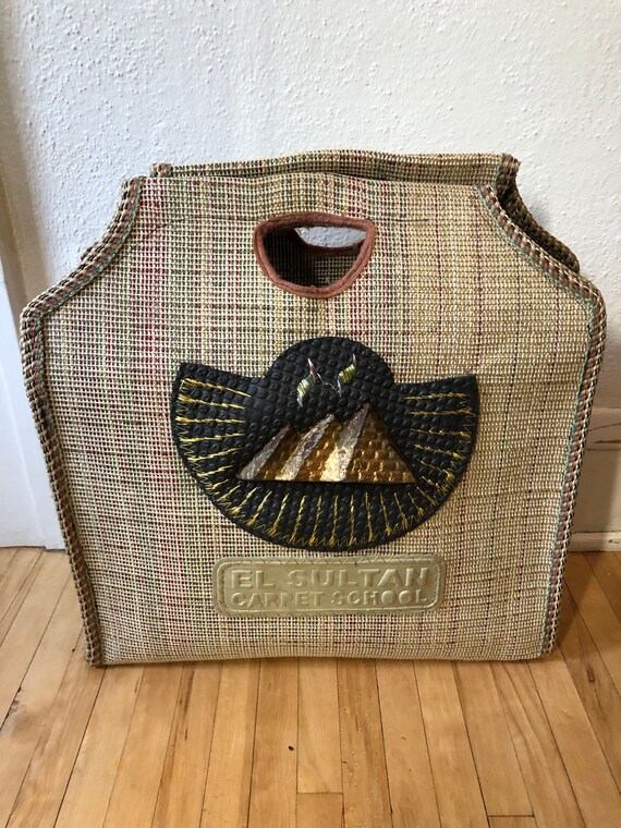 Vintage Carpet Bag from the El Sultan Carpet Scho… - image 1