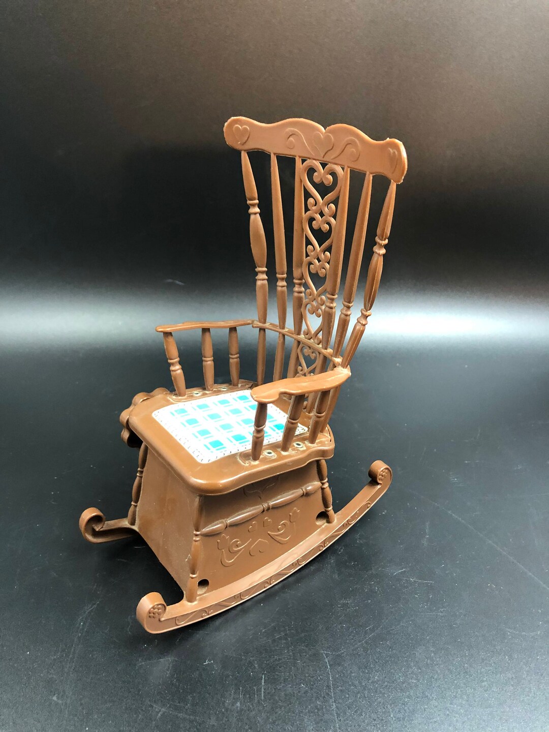 Miniature Doll Rocking Chair Music Box Rocks and Plays Etsy